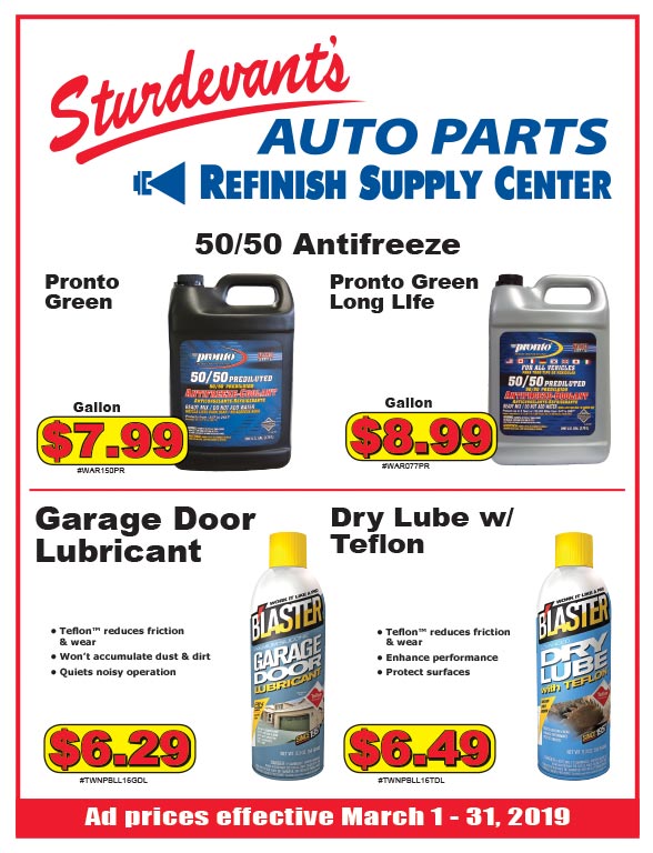 About Sturdevant's Auto Parts Store